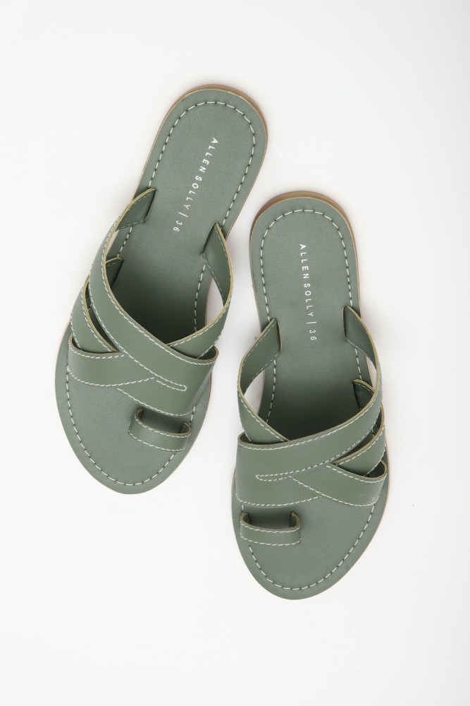 Allen Solly Women Green Sandals - Buy Allen Solly Women Green Sandals  Online at Best Price - Shop Online for Footwears in India