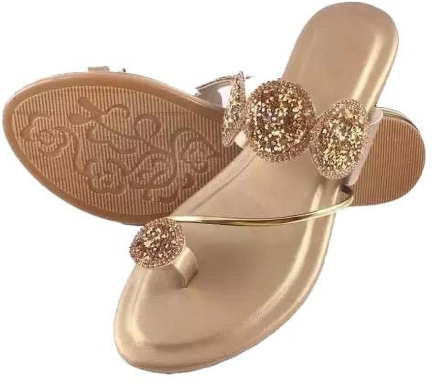 Gold best sale fit flops