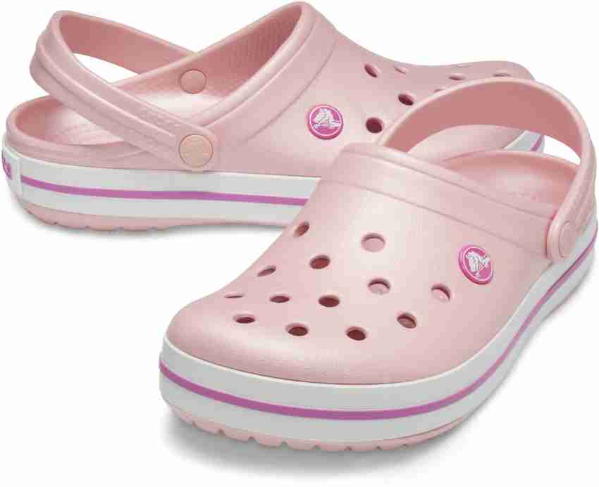 Fur best sale pink crocs