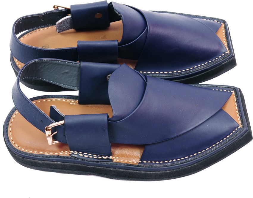 PESHAWARI CHAPPAL Men Blue Sandals Buy PESHAWARI CHAPPAL Men