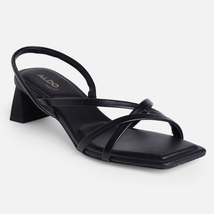 Aldo black sandal outlet heels