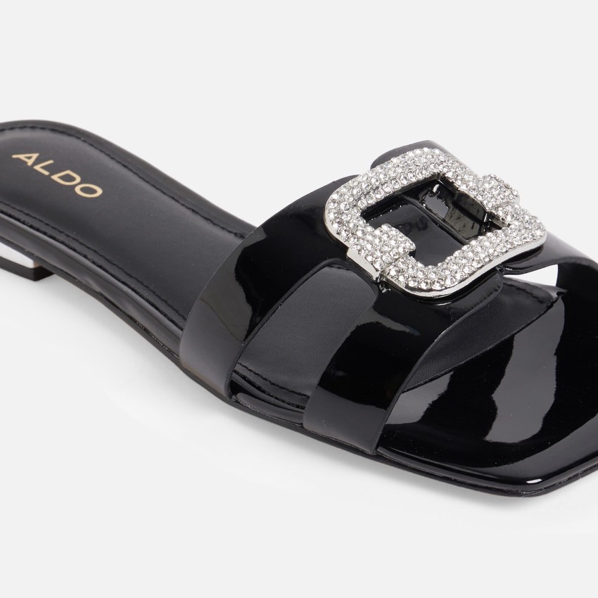 Aldo black best sale sandals flat