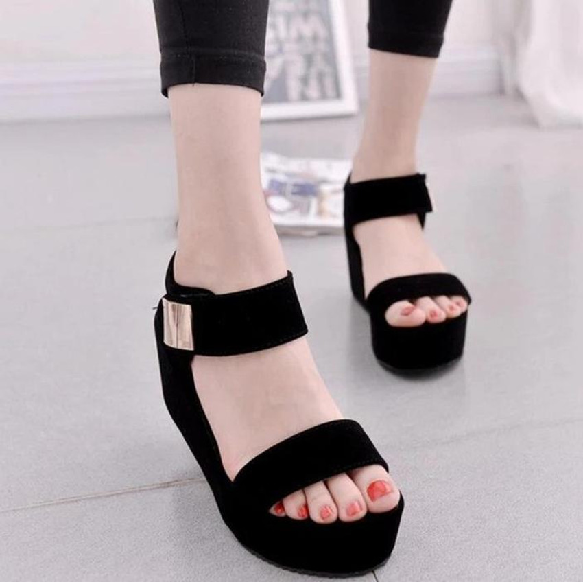 Black sandals top for women