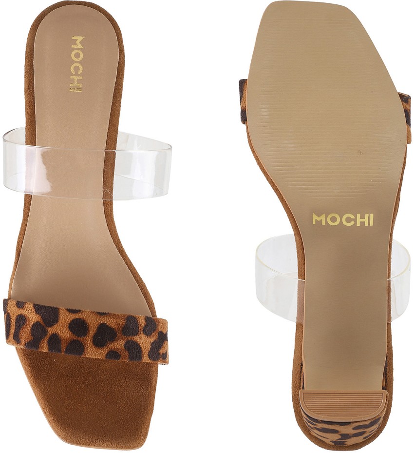 MOCHI Women Tan Heels - Buy MOCHI Women Tan Heels Online at Best