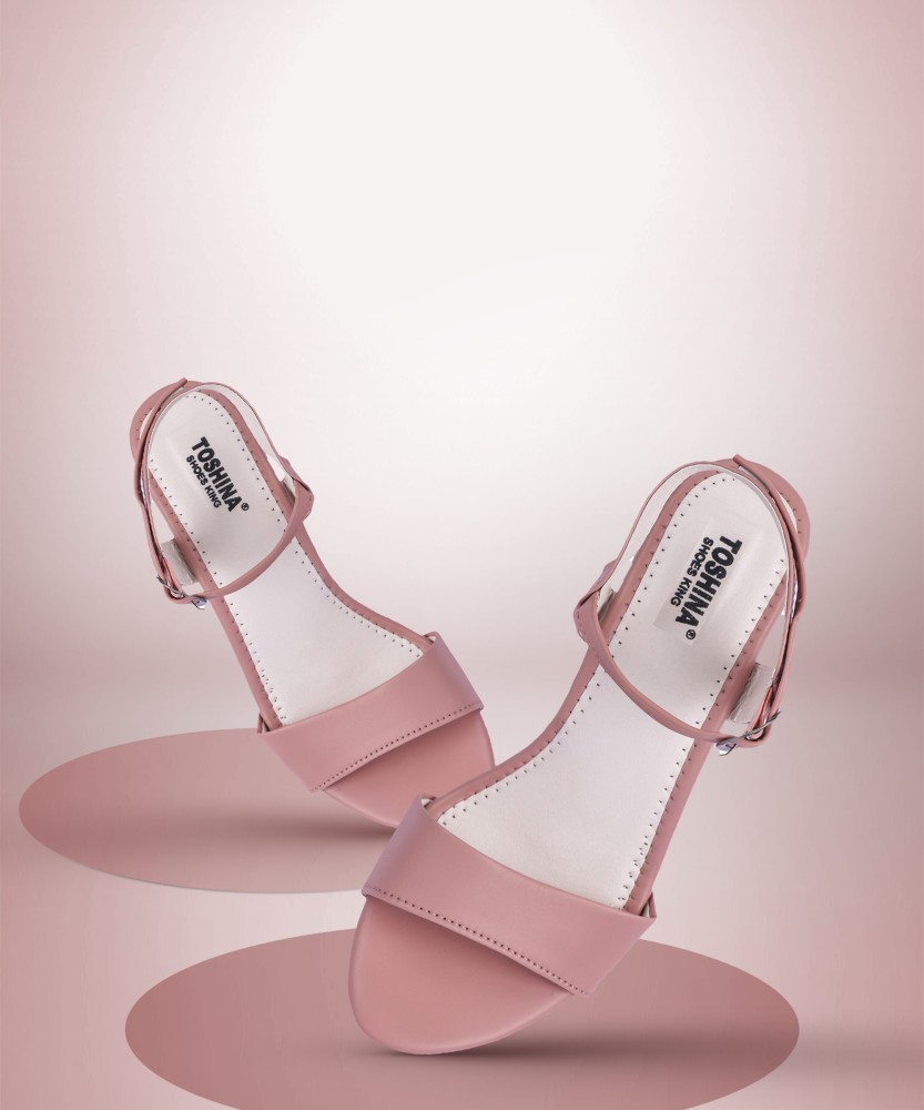 Pink strappy outlet shoes