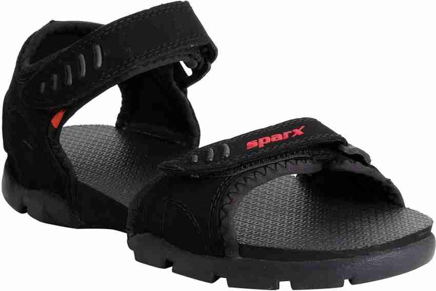 Sparx Men Black Sports Sandals Buy Black Color Sparx Men Black