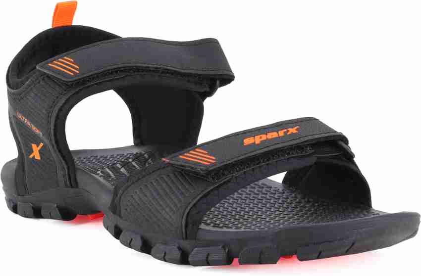 Sparx Men Black Orange Sandals Buy Sparx Men Black Orange