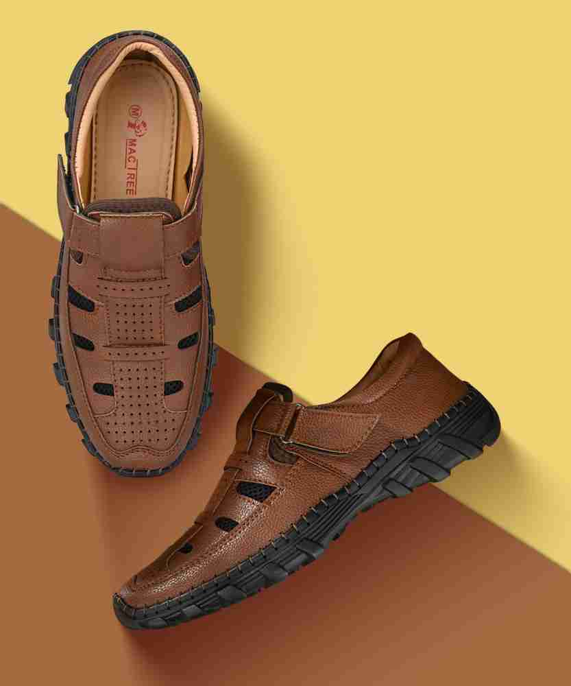 MACTREE Men Tan Sandals Buy MACTREE Men Tan Sandals Online at