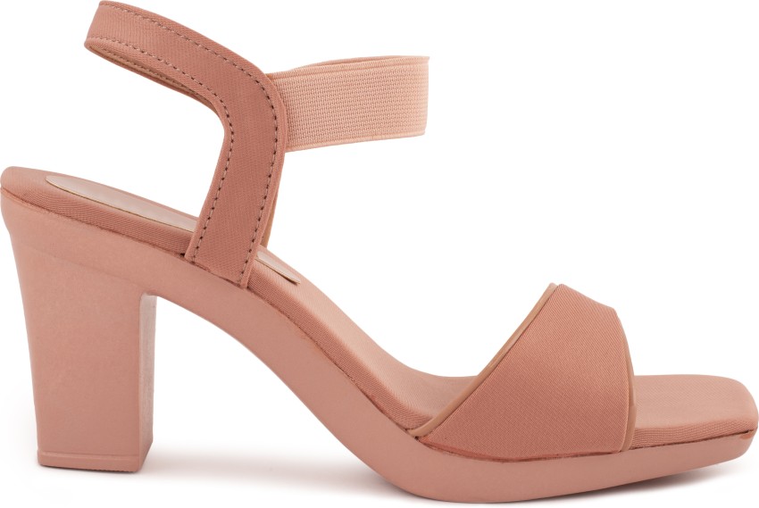 Light pink block heels hot sale