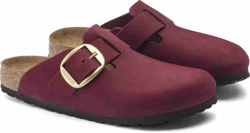 Birkenstock red clogs fashion