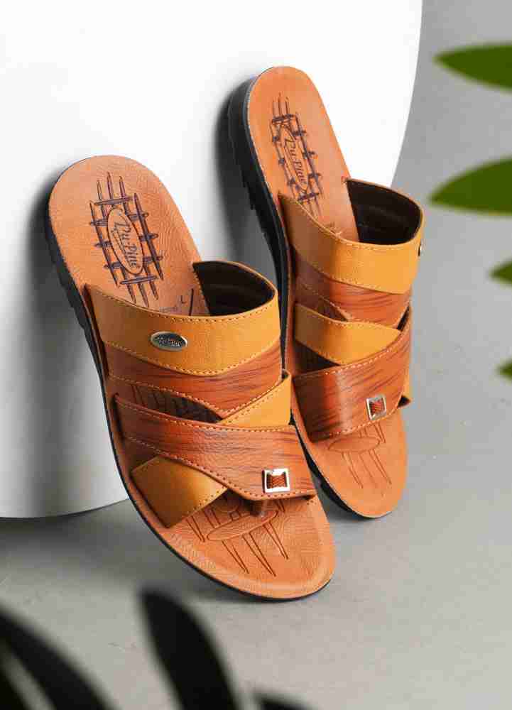 Pu Pine Trending Stylish Slipper Flipflop Men Flats