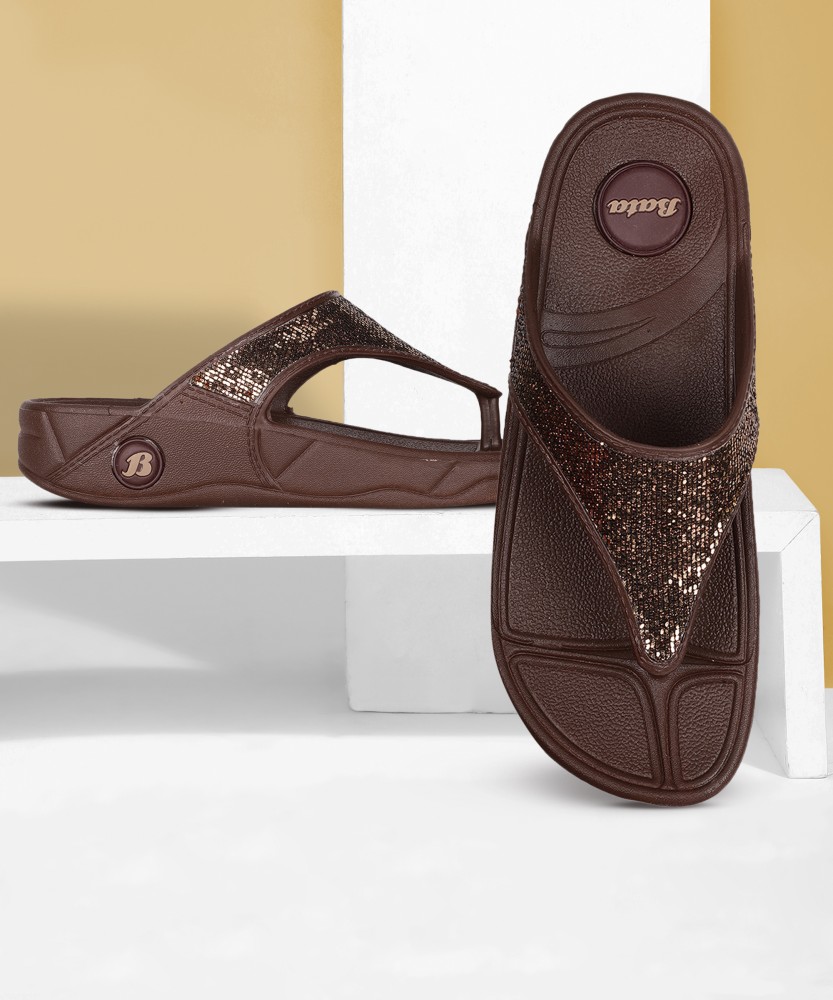 Buy Brown Flip Flop & Slippers for Women by Bata Online