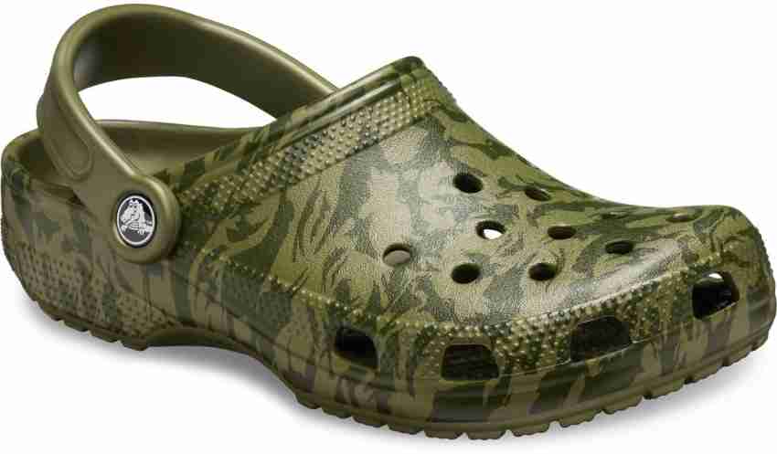 Mens army store green crocs