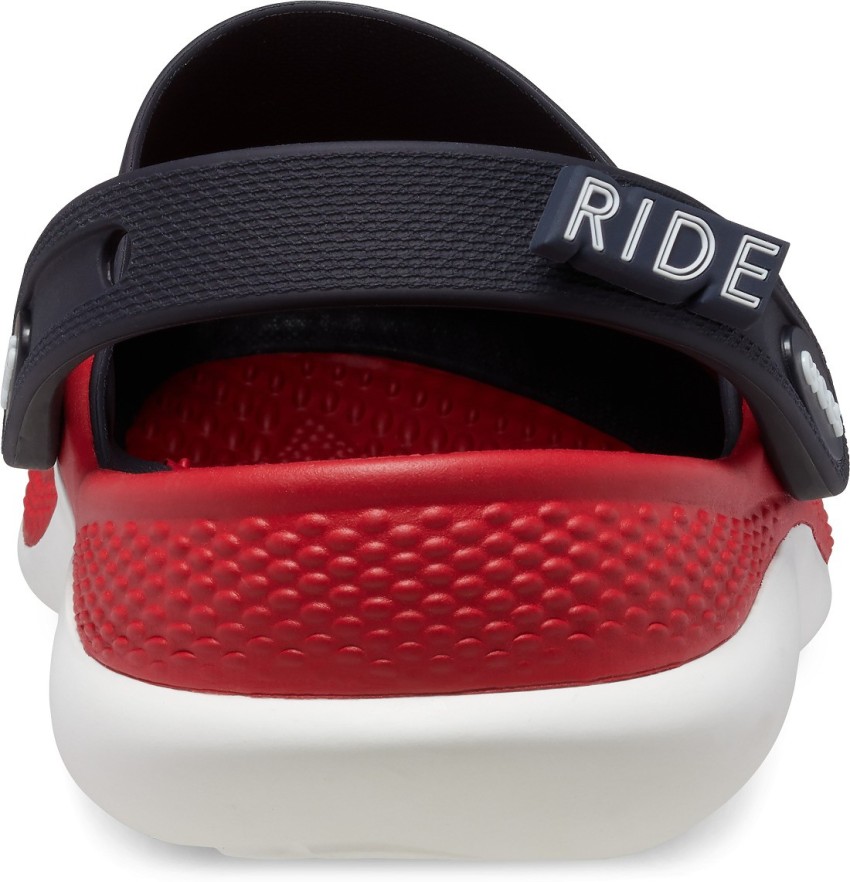 Crocs literide red discount black