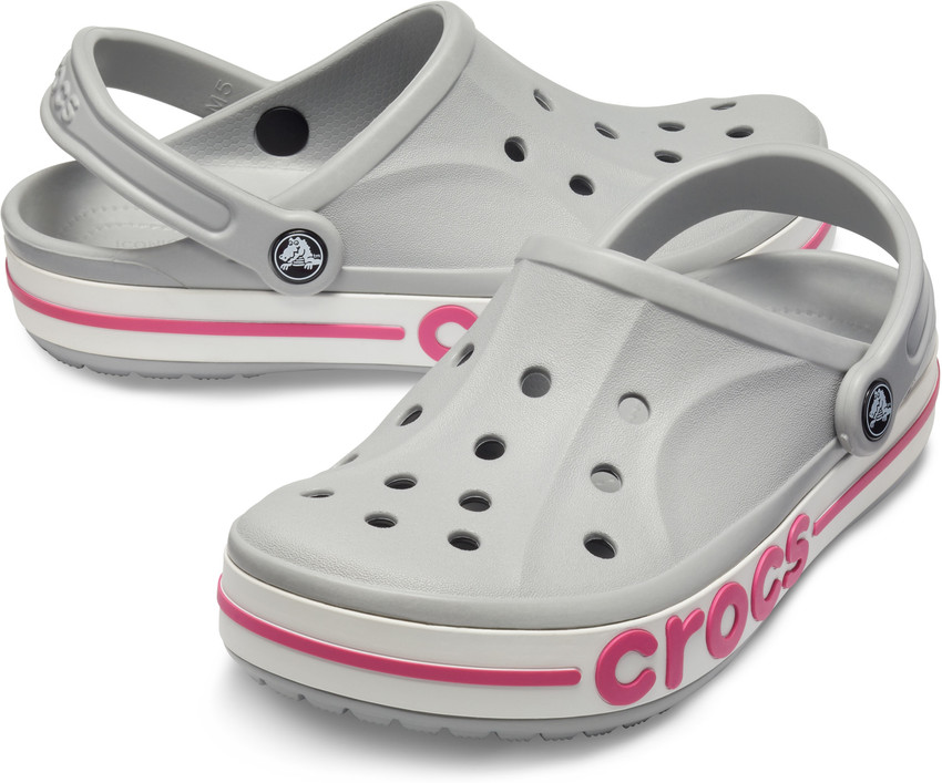 light grey crocs women's