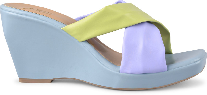 Multicolor shop wedge sandals