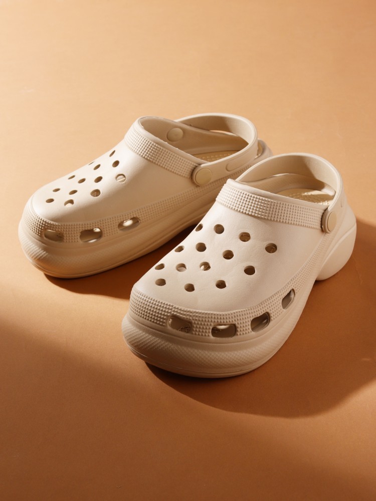 Nude discount color crocs