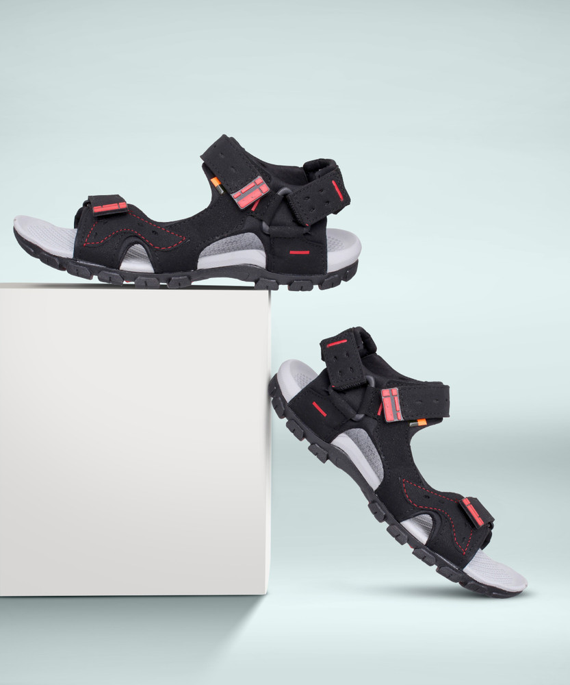Sparx Sparx Men SS 483 Black Red Floater Sandals Men Black Red