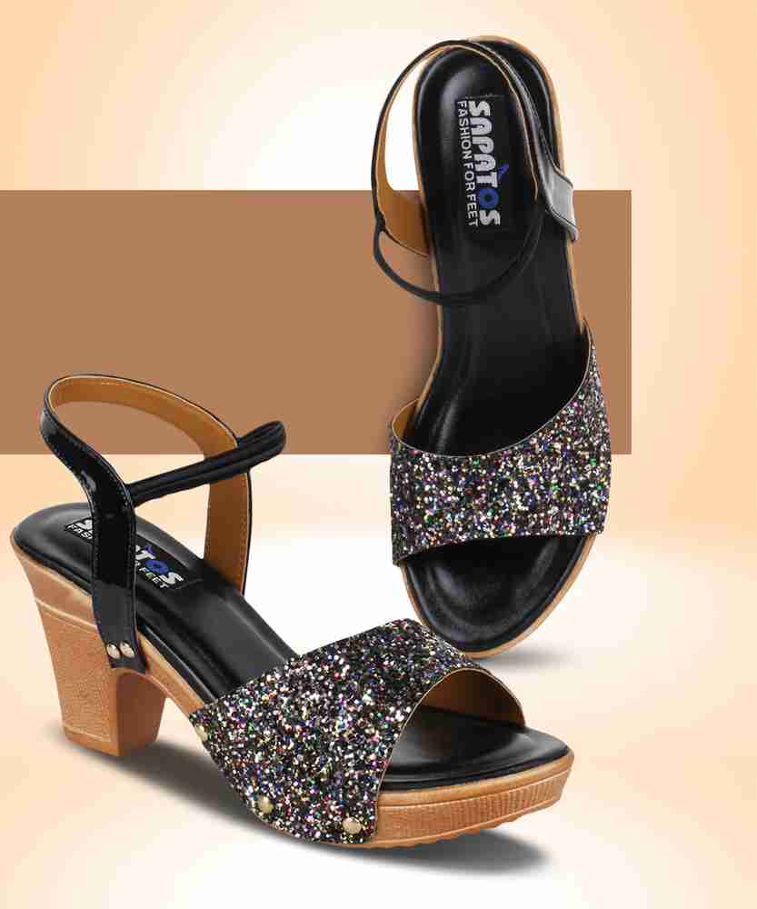 SAPATOS Women Black Heels Buy SAPATOS Women Black Heels Online