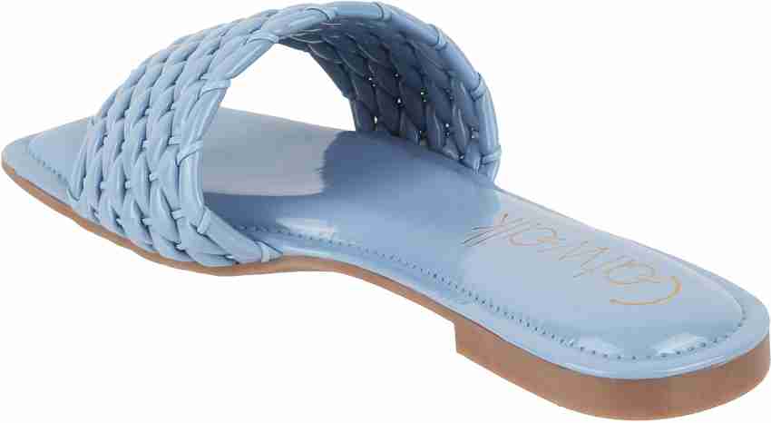 Catwalk blue flats on sale