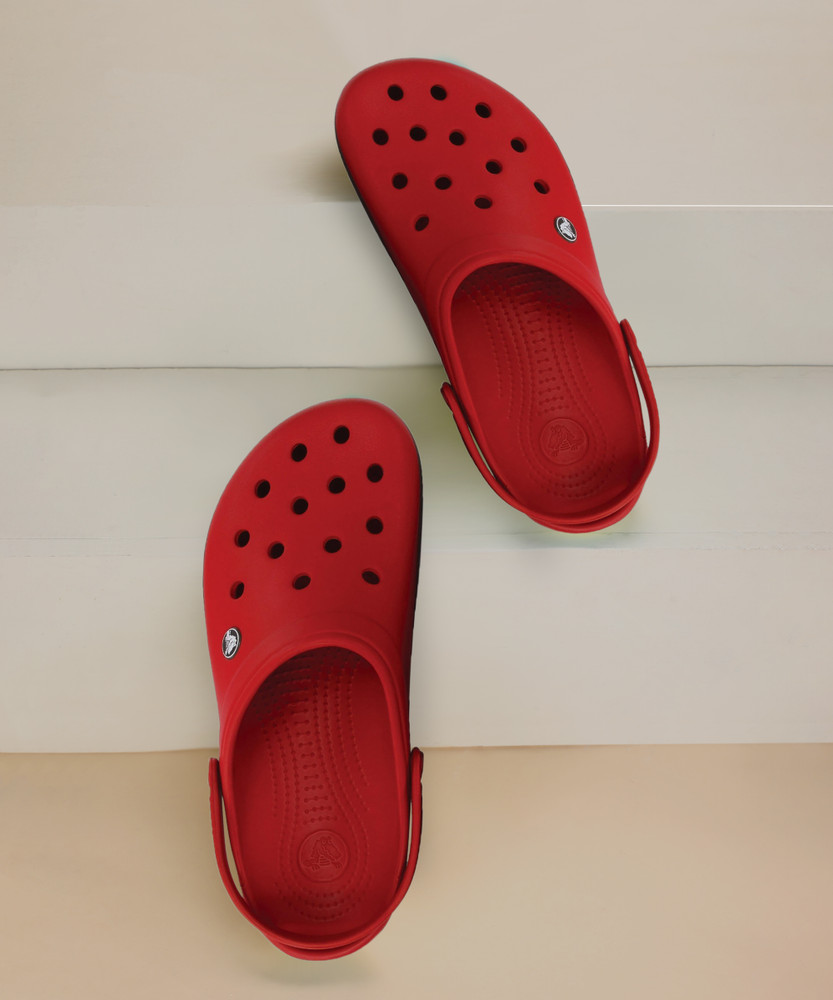 crocs men red