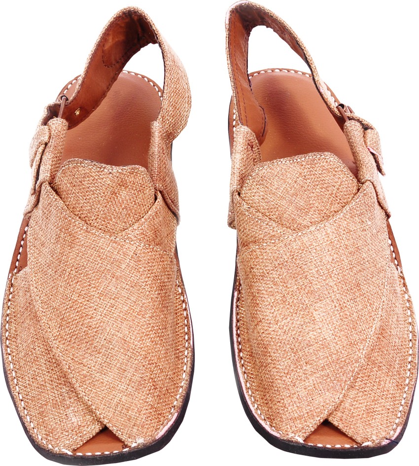 peshawar chappal Men Gold Sandals Buy peshawar chappal Men Gold