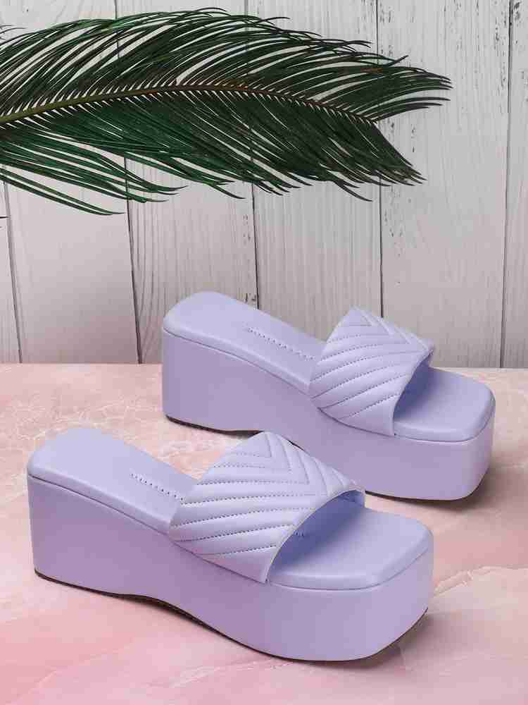 Purple discount platform wedges