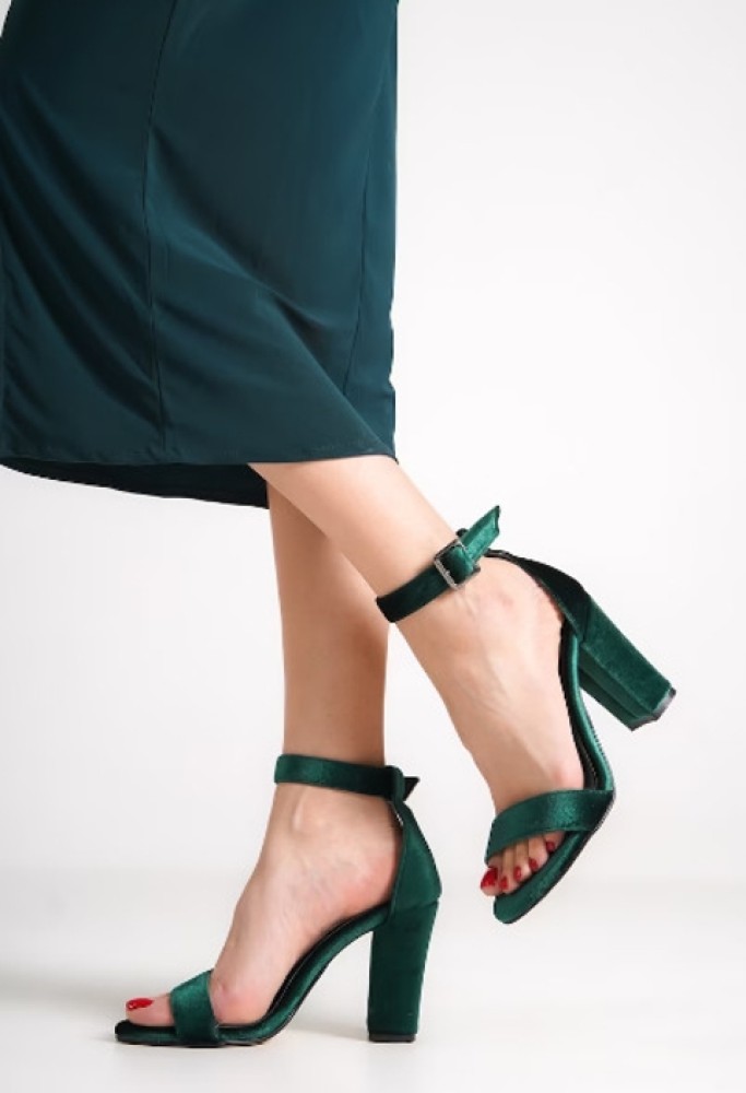 Baespice Women Green Heels Buy Baespice Women Green Heels Online