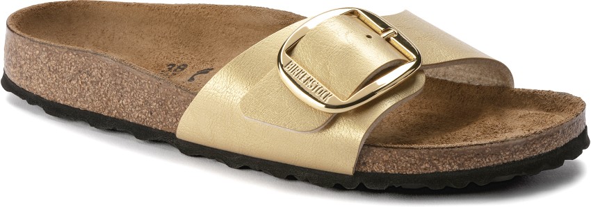 Birkenstock madrid best sale gold buckle