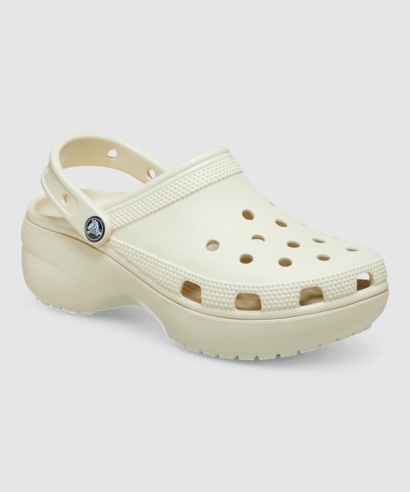 White fashion classic crocs womens