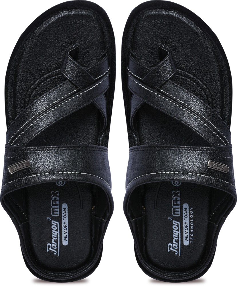 Paragon max discount men's black sandals