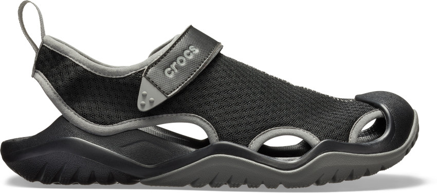 CROCS Swiftwater Mesh Deck Sandal M Men Black Sports Sandals Buy