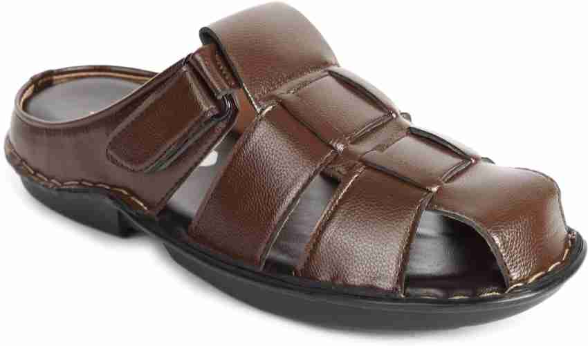 Mens closed toe cheap open back sandals