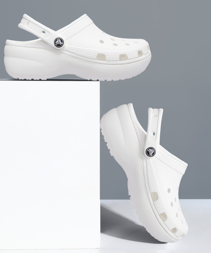 CROCS Classic Women White Clogs Buy CROCS Classic Women White