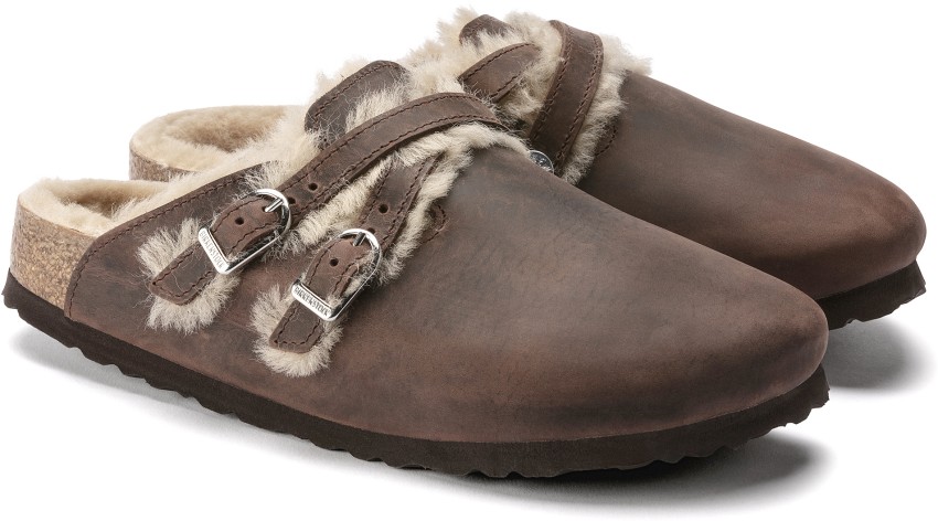 BIRKENSTOCK Blair Shearling Narrow Width Women Brown Clogs Buy