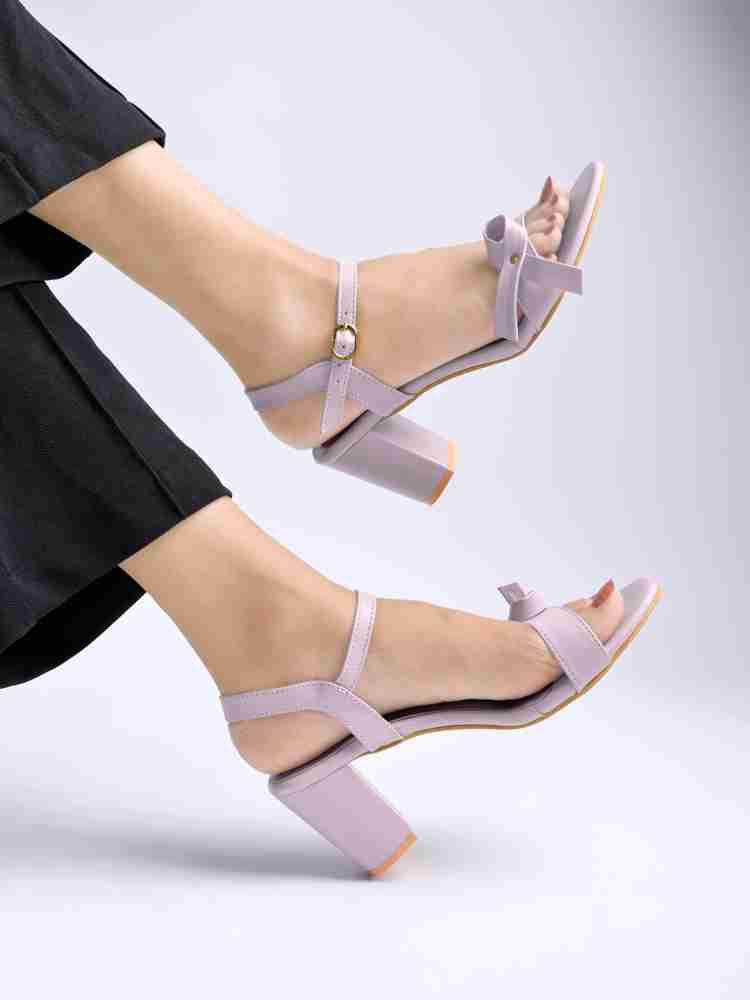 Purple best sale block heels