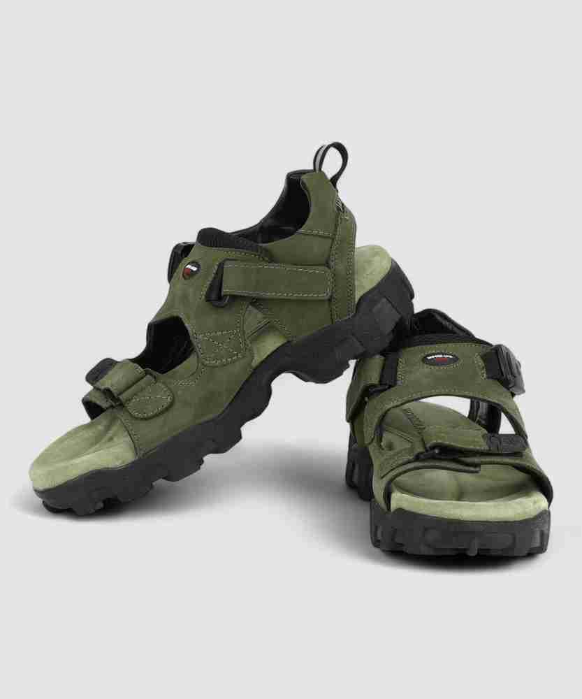 Woodland olive green sandals on sale