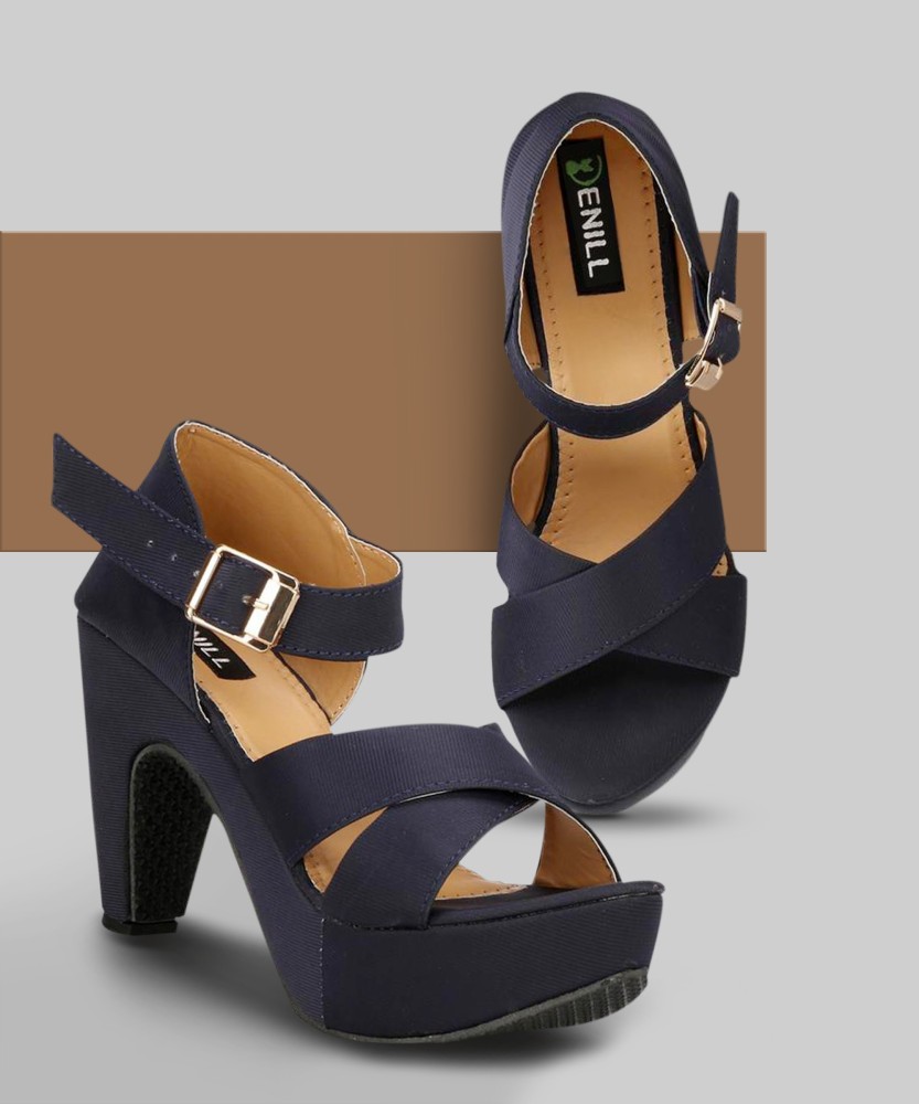 Blue heels clearance online