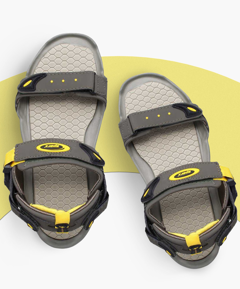 Sparx Men Olive Yellow Sandals Buy Sparx Men Olive Yellow