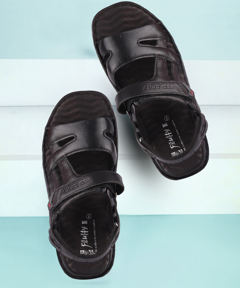 Red chief fluffy sandals sale