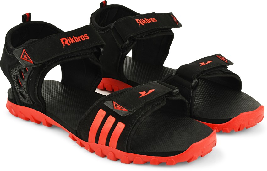 SFR Men Black Red Sports Sandals Buy SFR Men Black Red Sports