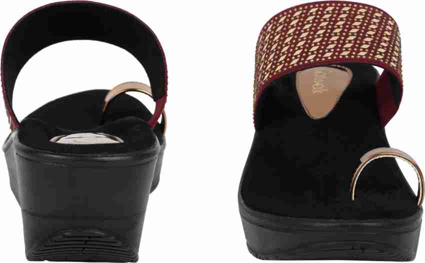 Catwalk Women Maroon Wedges Buy Catwalk Women Maroon Wedges