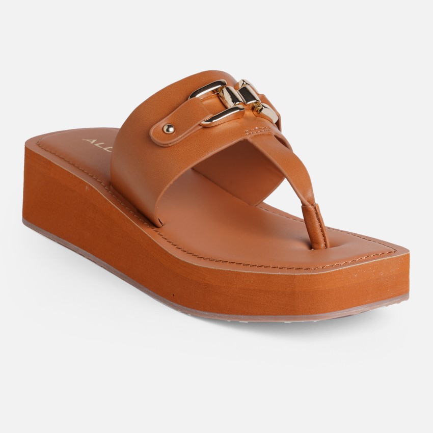 Aldo leather best sale flip flops