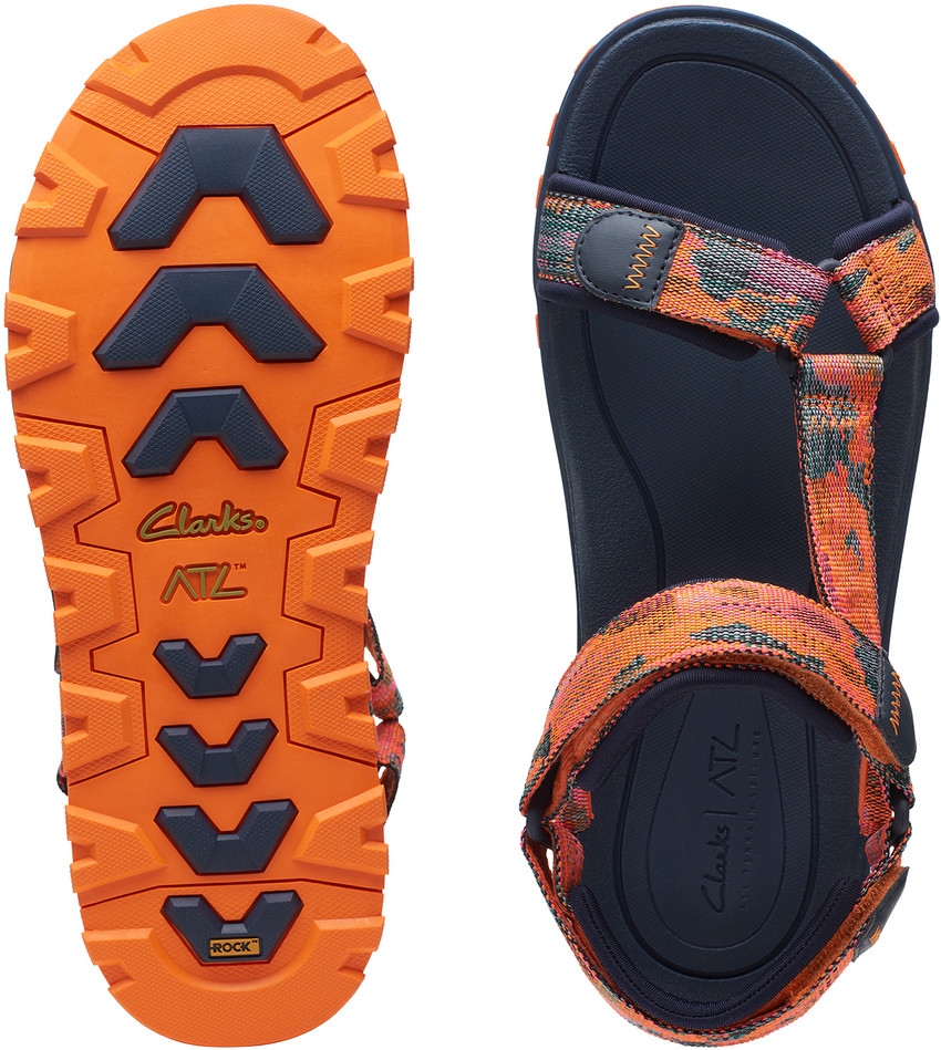 Clarks sandals mens orange new arrivals
