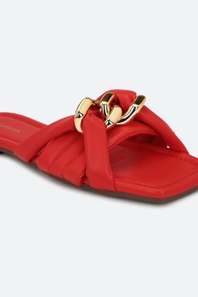 Genuine leather gucci slides women hot sale