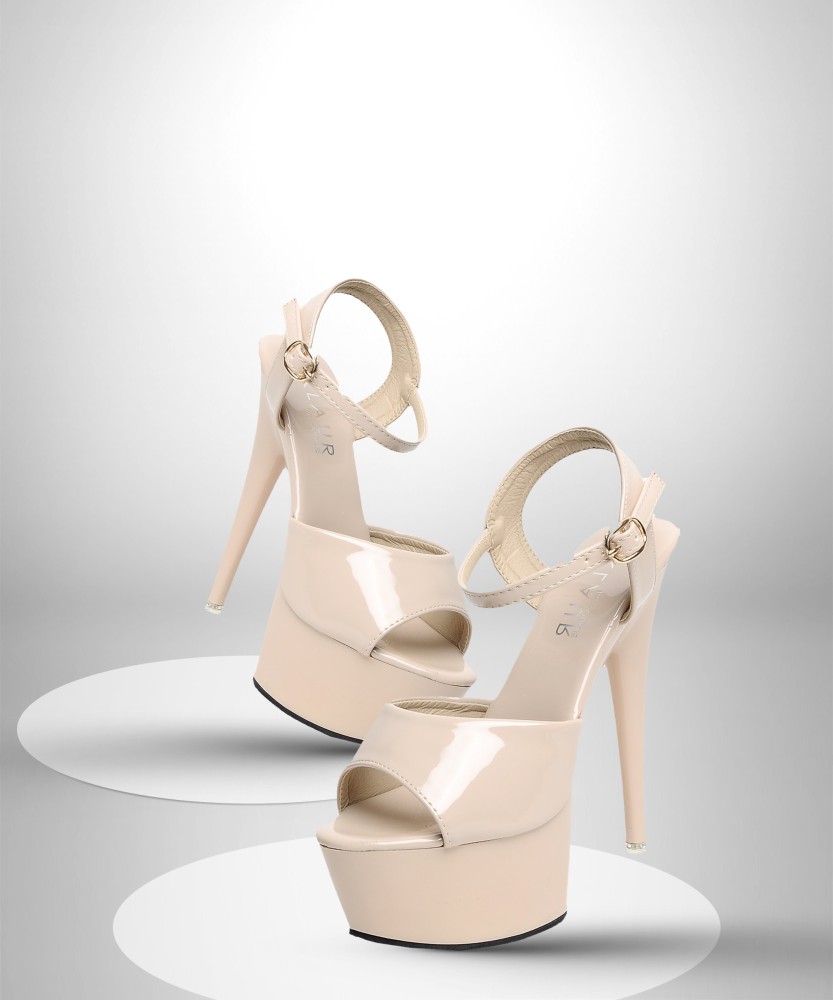 Beige heels store