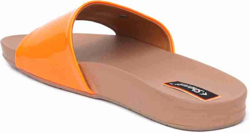 Orange flip flops 2025 womens