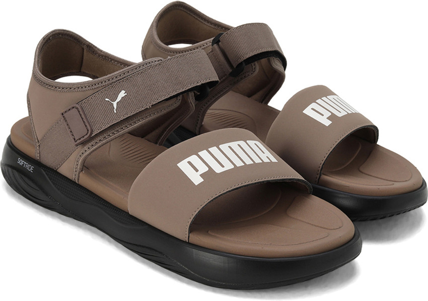 Puma sandals men brown cheap