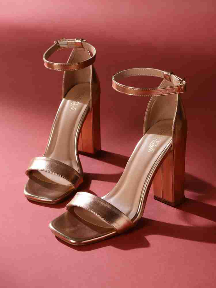 Truffle collection rose gold hot sale heels