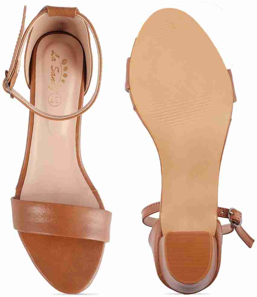 Tan ankle outlet tie sandals